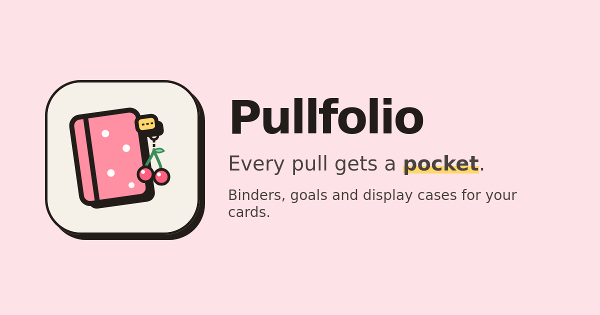 I built Pullfolio, a free binder app for trading card collectors. Every set gets a pocket for every 